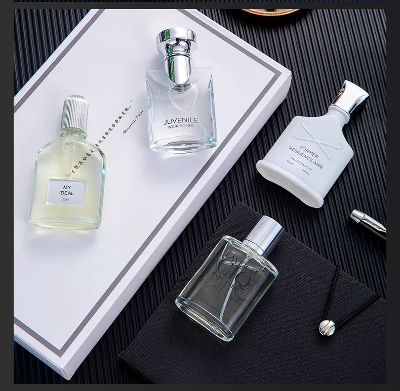 Amazon Lady Eau De Parfum New Set 100ML  Men Perfume Set Silver Light Fragrance Popular 4 Piece Set Perfume