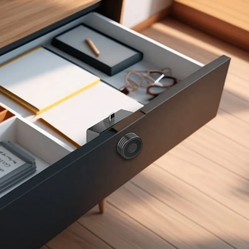 Qidots keyless furniture drawer fingerprint lock intelligent electronic cabinet lock