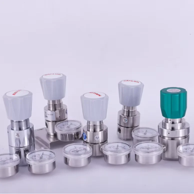 Factory price adjustable nitrogen gas single stage pressure regulator for special gas pipeline