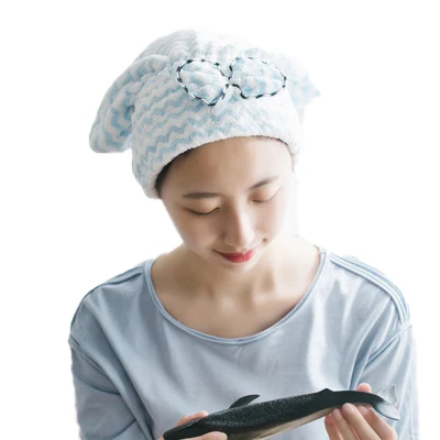 Wholesale microfiber terry quick dry hair towel turban wrap spa head towel