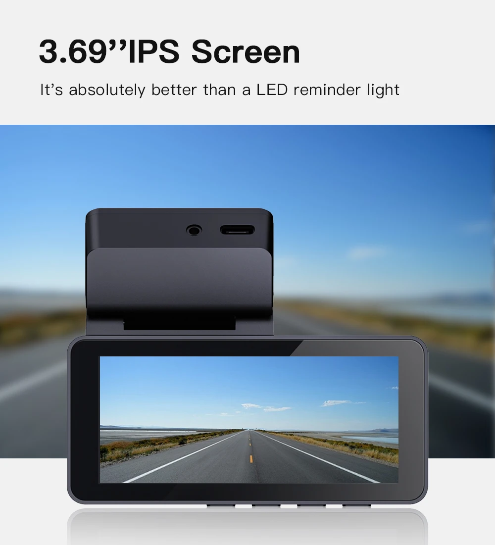 3 Inch Dual Front and Rear Smart Dash Camera 4k Dual Lens Car Dvr 4k Dashcam Dual 4k Dash Cam