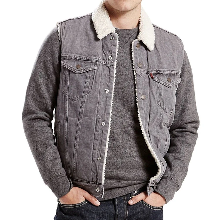 High Fashion Wholesale Mens Slimming Cotton Denim Vest With Pocket
