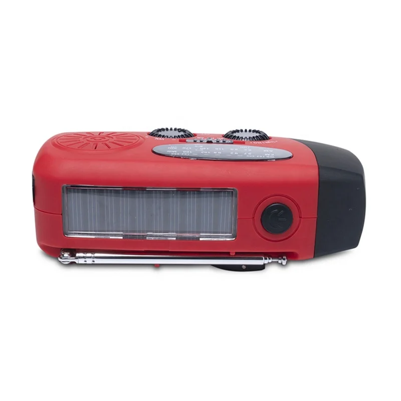  Недорогой компактный портативный светодиодный радиоприемник am/fm/wb с usb-зарядкой динамиком фонариком аккумулятором