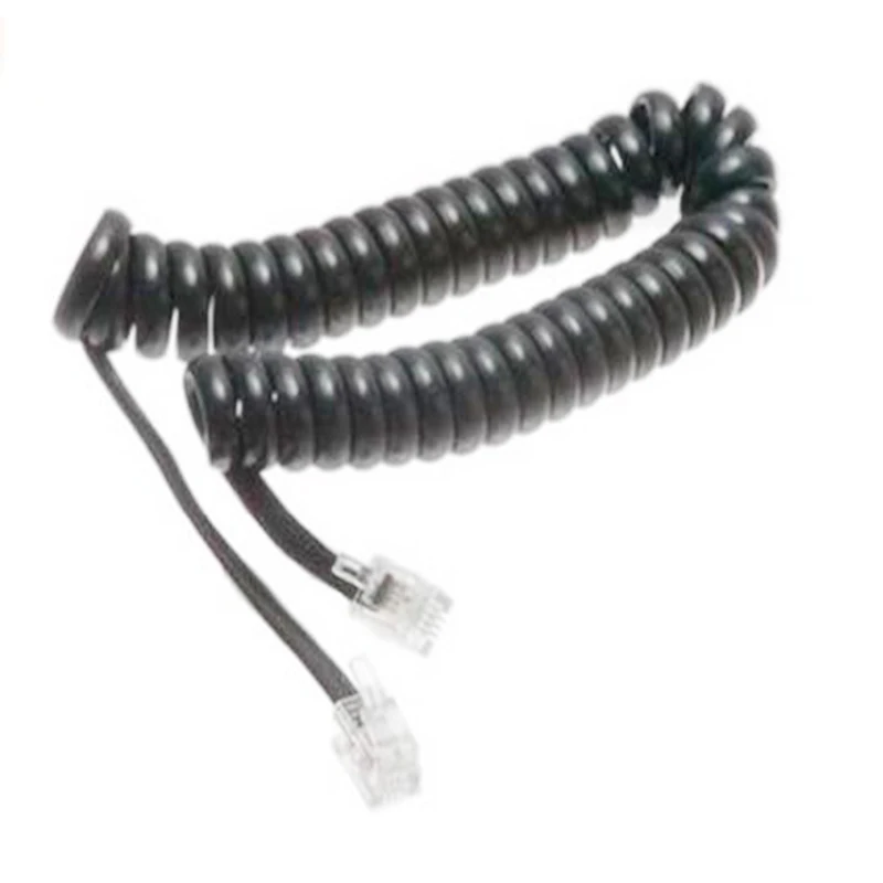Telephone cord white PVC OFC 4C 2C 6C 8C auto control spiral cable traction control curly electrical cable