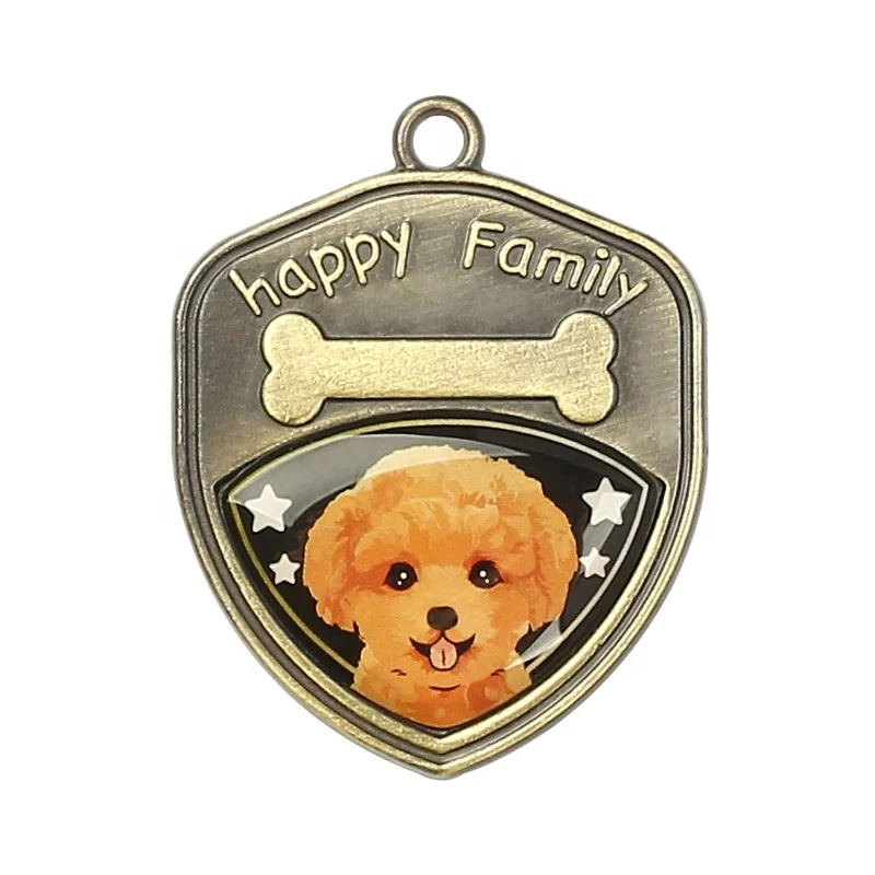wholesale DIY Anti loss metal dog pendant dog tags stainless steel dogs id tags for engraving