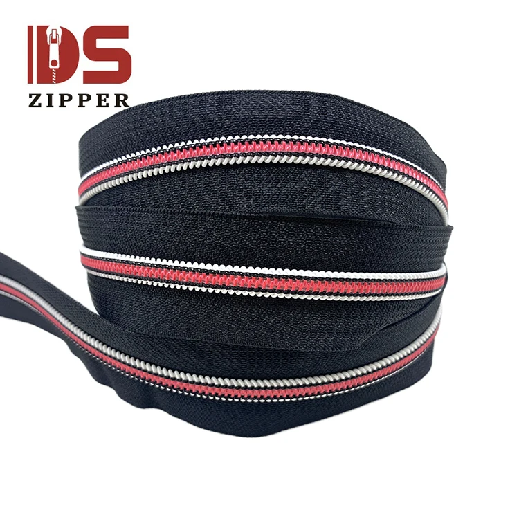 contrast jelly duotone color new style special color iridescent nylon zipper fast delivery factory direct sales