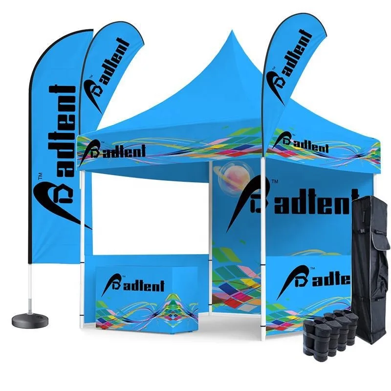 Custom Printed 3X3X3M Gazebo Tent New Style All-Weather Outdoor Event Tent Aluminum Party Wedding Exhibition Advertising Lower