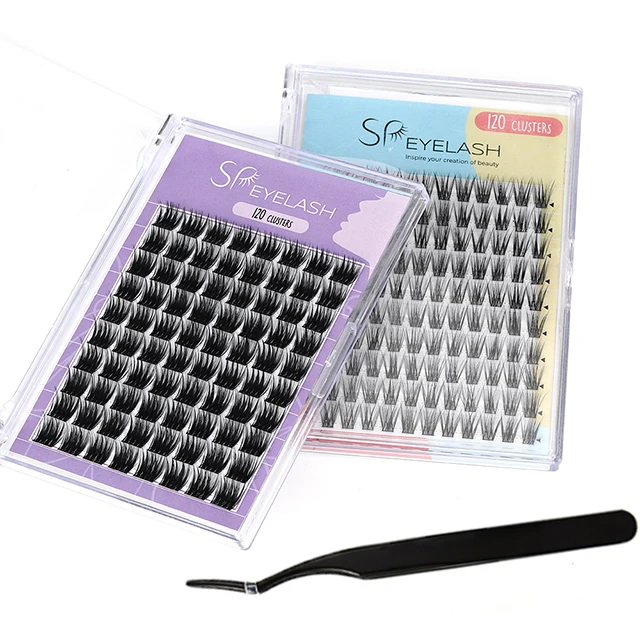 SP EYELASH High Quality Private Label DIY Lash Ribbon Customized Volume Premade Fans Individual Cluster Eyelash Extensions