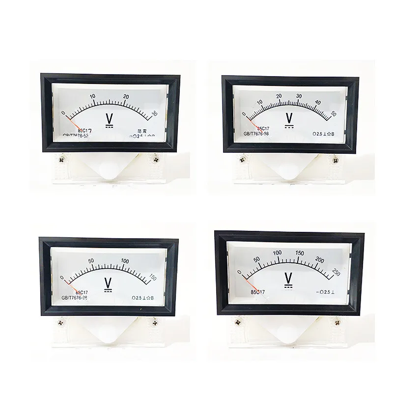 2.5 Accuracy Class  Measuring Range Analog  50V 100V 250V 300V 450V 1000V Meter 85C17 Panel Voltmeter
