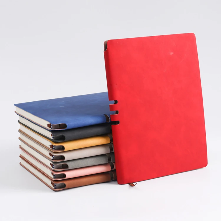 Promotional Leather Note Book Journal Gift Soft Cover Student A5 Note Book for Office