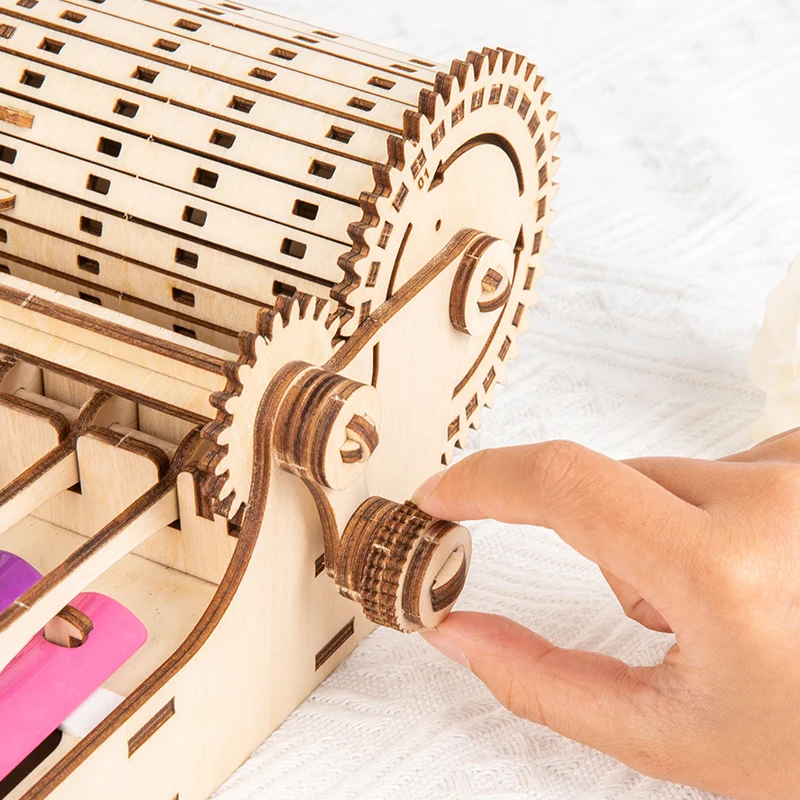 Hot Selling Novelties Children Wooden Diy Handbell Musical Instrument Educational Music Sensory Arts Crafts Toys