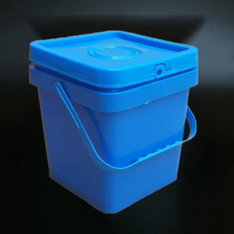 Square Bucket Kit Food Grade 1-8 Gallon Square Storage Container Package Pail with Snap on Lid with Gasket