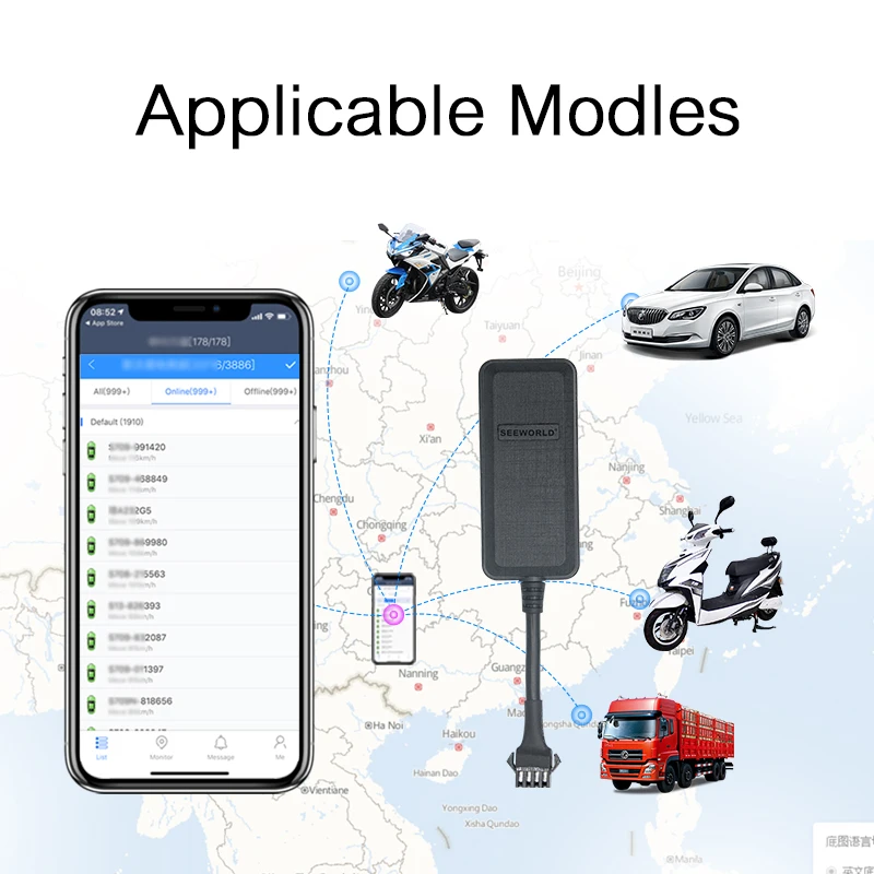 Миниатюрный скрытый GPS-трекер с защитой от кражи в режиме реального времени мини для