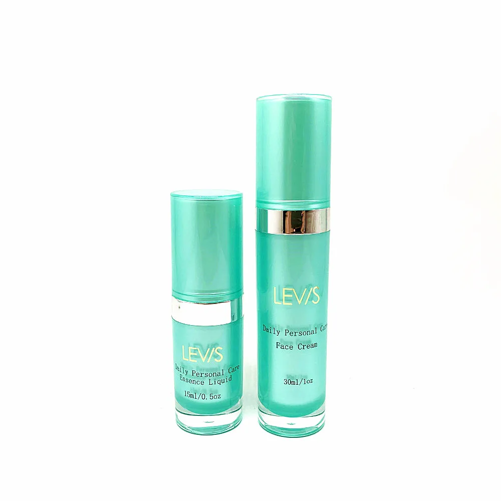 Round 15ml 30ml 60ml 120ml acrylic airless pump bottle cosmetic