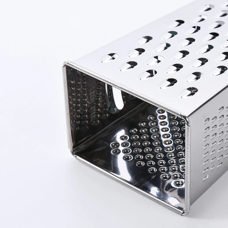 Hot Sale C182 9 inch Flat Plastic Handle Stainless Steel Four Sides Planer Peel Cutter Kitchen Fruit Ginger Garlic Grater