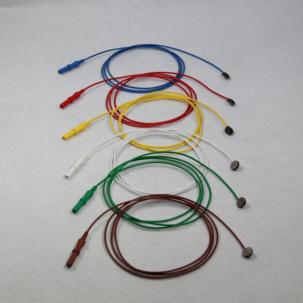 8mm Disk  Ag AgCl Sintered Silver  Electrode Sintered EEG electrode