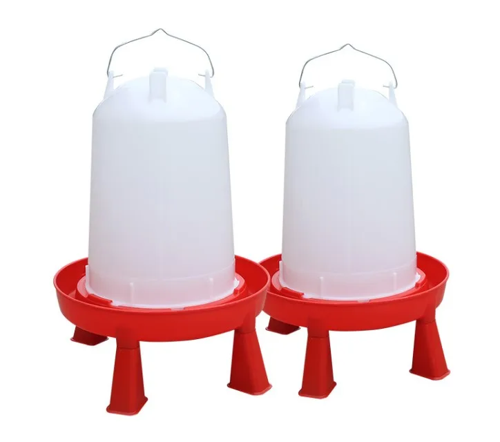 
Птицефабрика, домик, поилка для животных, 14 л, поилка для птицы, пластиковая поилка для цыплят с ножками 