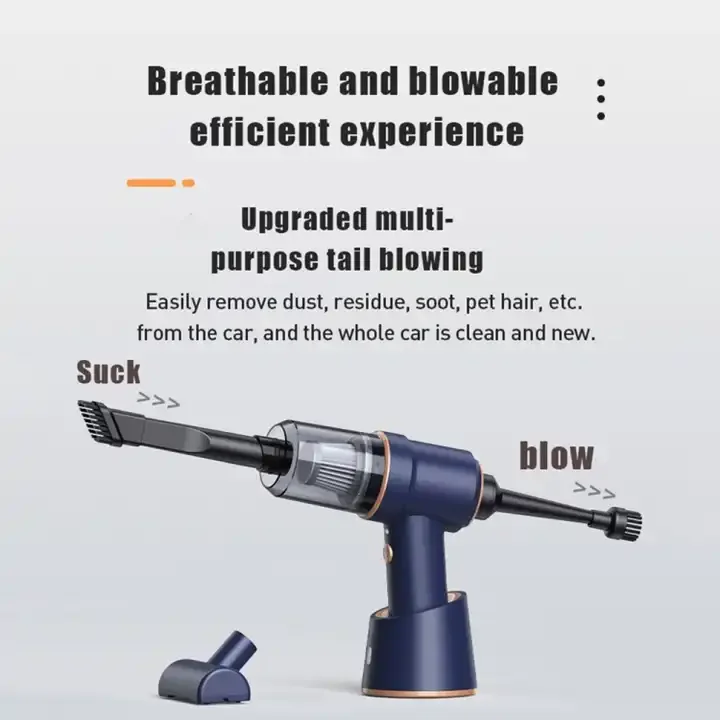 Cheap Price Small Wireless Charging 120W Car Cleaning Mounted Vacuum Cleaner Handheld With High Power Vacuum Cleaner