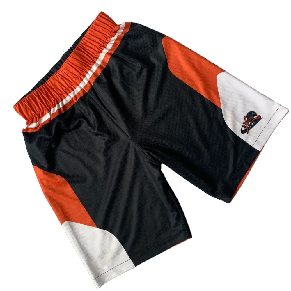 OEM service welcome breathable sublimation reversible basketball shorts