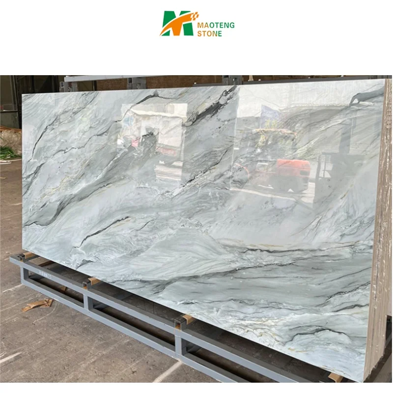 Maoteng Best Price Artificial Stone Irish Green Sintered Stone Slab Polished Ceramic Tile Floor For Wall
