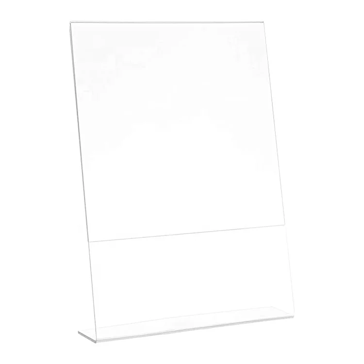 Custom Size Logo Business Acrylic Name Plate QR Code Acrylic Sign Holder