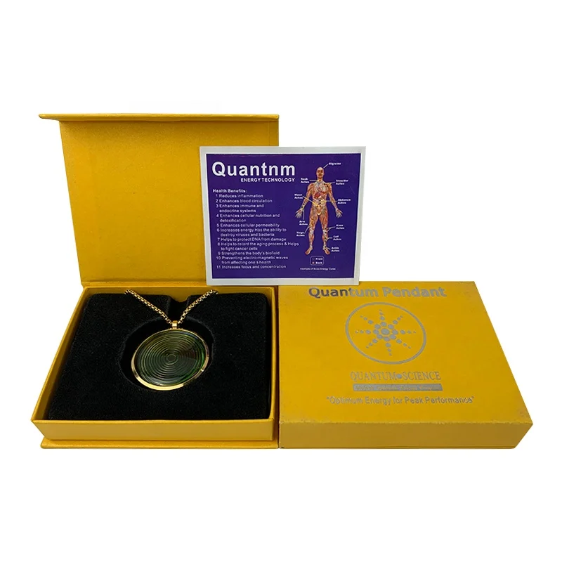 Custom Color Changing Bio Scalar Energy Alpha Spin Dic Glass Energy Necklace Pendant