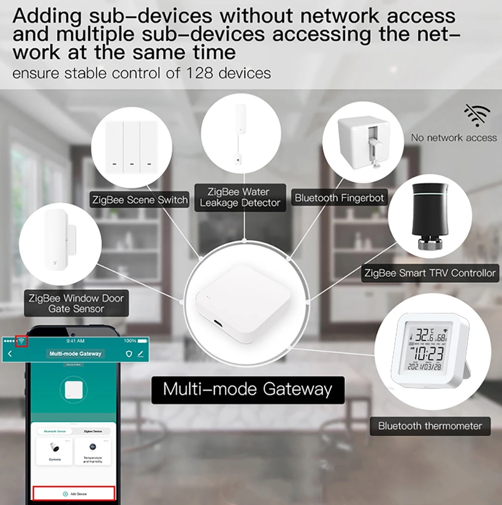 Умный садовый набор Zigbee с таймером для полива измеритель влажности почвы мини-многорежимный шлюз управление приложением