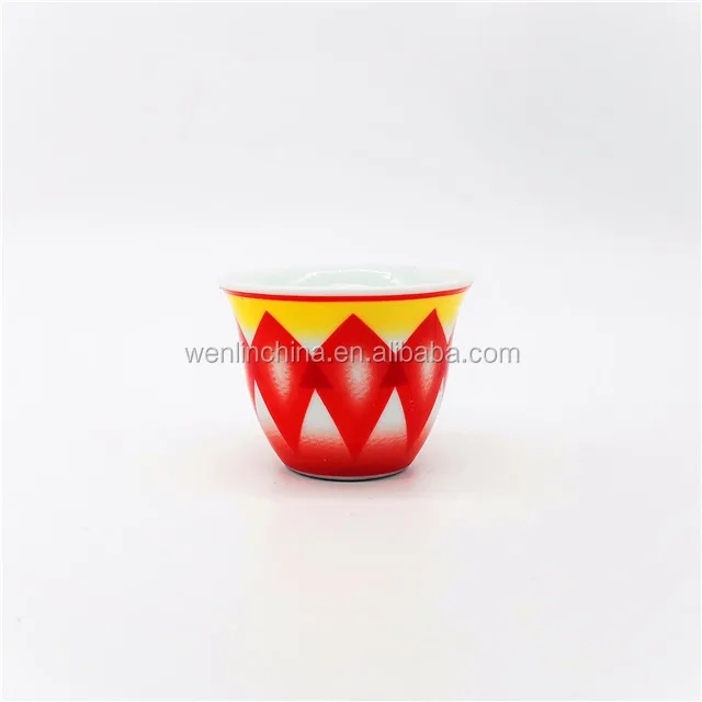 wholesale low ceramic arabic 80cc cawa coffee cup without handle
