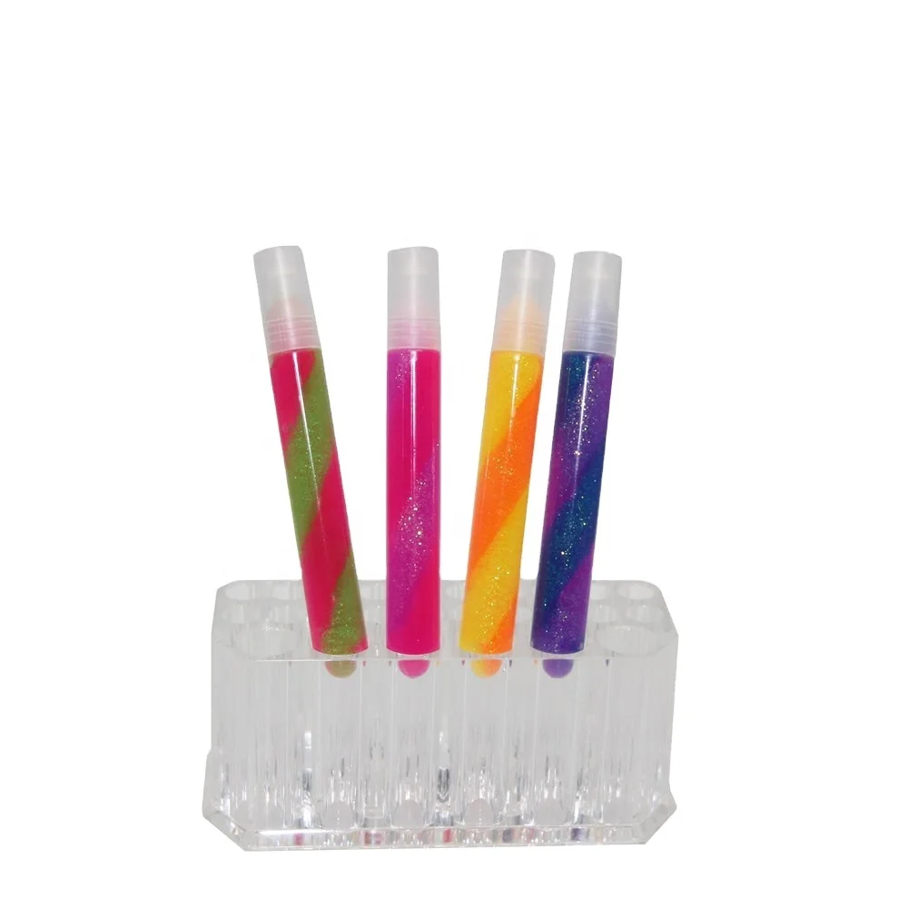 2020 Новинка 2 в 1 яркие цвета под заказ комбинированный блестящий клей