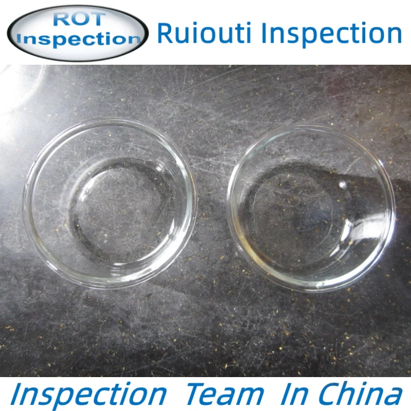 Glass bowl inspection inspector in Jiangsu xuzhou and Fengyang glass product inspection services