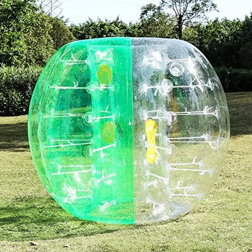 inflatable giant wubble custom size human clear glass bubble body bumper bubble knocker ball soccer football suit for sale