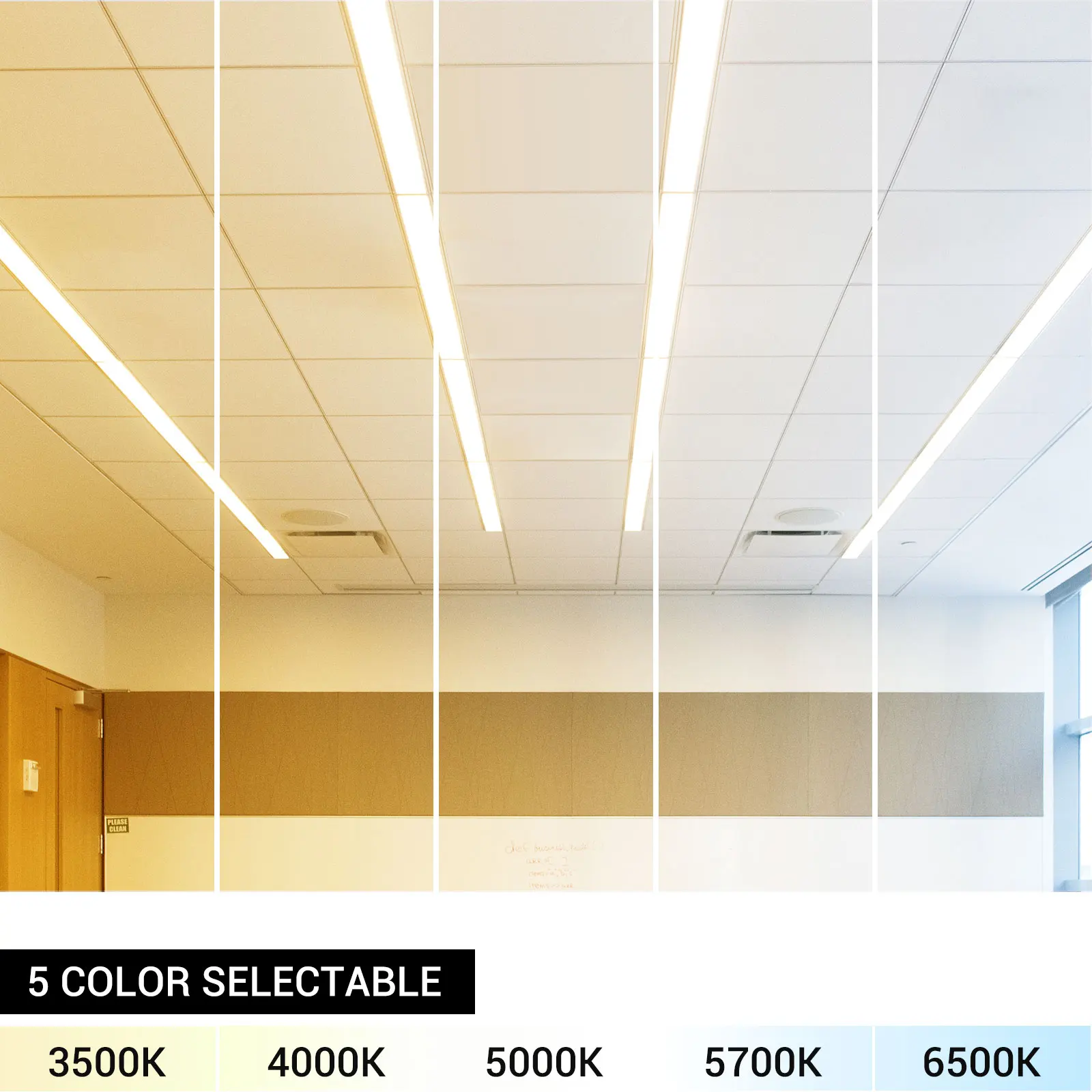 NEW 1200mm led strip lights for indoor low price 4ft 0-10V dimm linkable led linear batten light 120-277V  25W 30W 35W 40W 50W