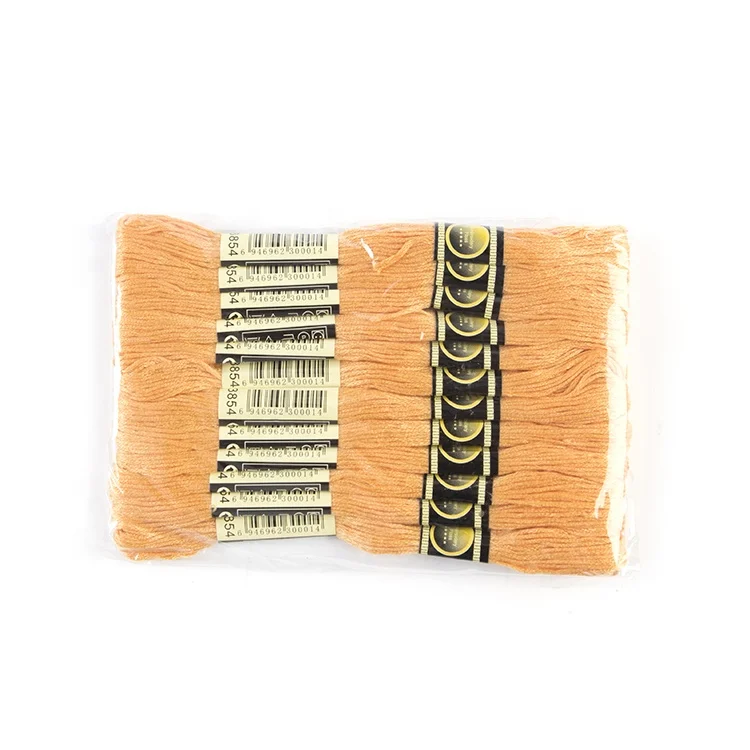 Directly Factory Wholesale Hilo De Bordar Golden Dyed Polyester Embroidery Thread