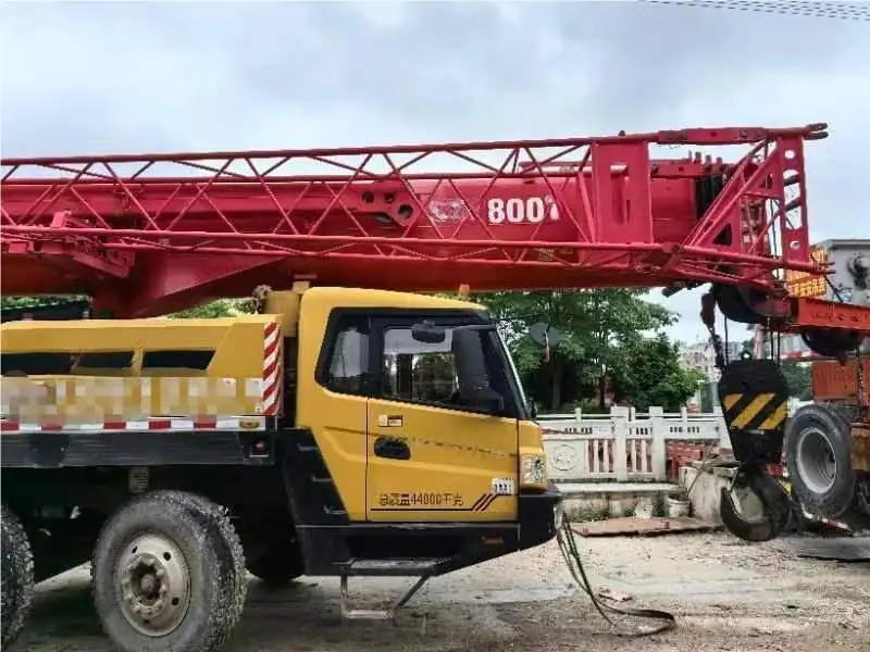 S used truck crane STC800T 80ton hot sale good quality cheap price truck crane