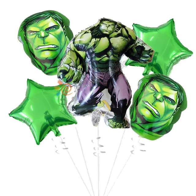 Hot Sell Super Hero Green Giant Bat Man Foil Helium Balloon Sets Children Birthday Party Decorations Balloon