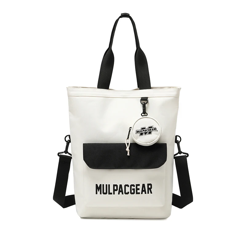 Bsci manufacturer fashionable girls class book notebook tote bags custom large polyester tote bag with pockets