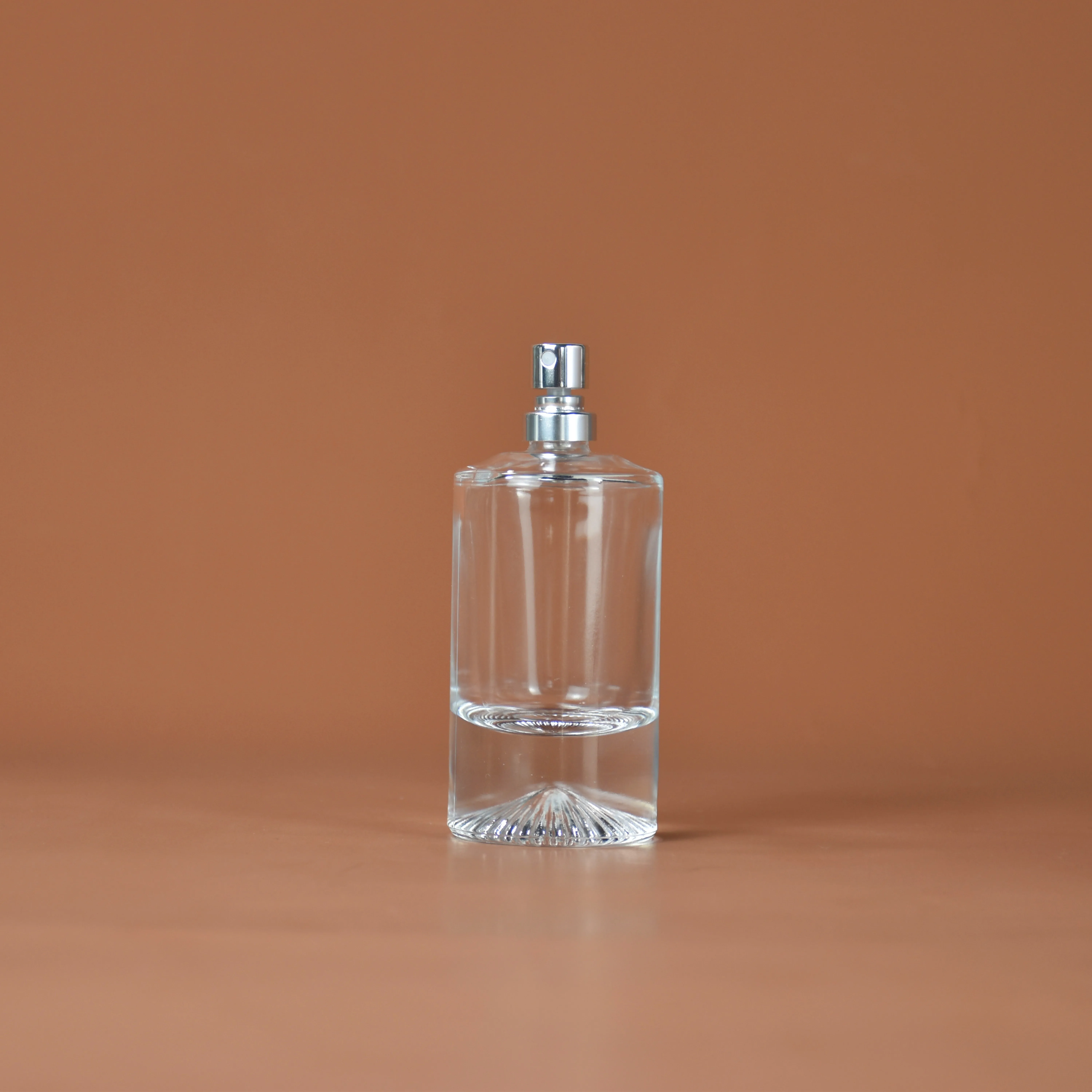 Ready stock crimp neck glass perfume bottle 30ml 50ml 100ml perfume wholesale dubai bottle glass empty
