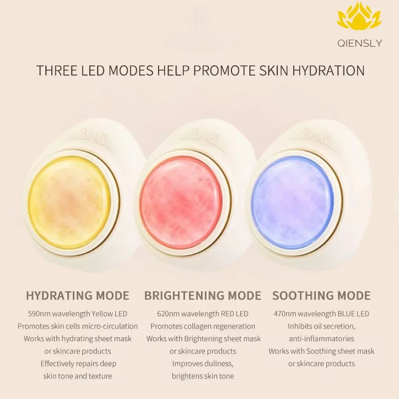 Professional Home Beauty Device Light Photodynamic Red Light Therapy Skin Firming and Tightening Heating Jade Face Massager