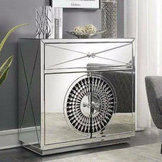 Мебель для гостиной в современном стиле, маленький зеркальный шкаф-сервант с кристаллами