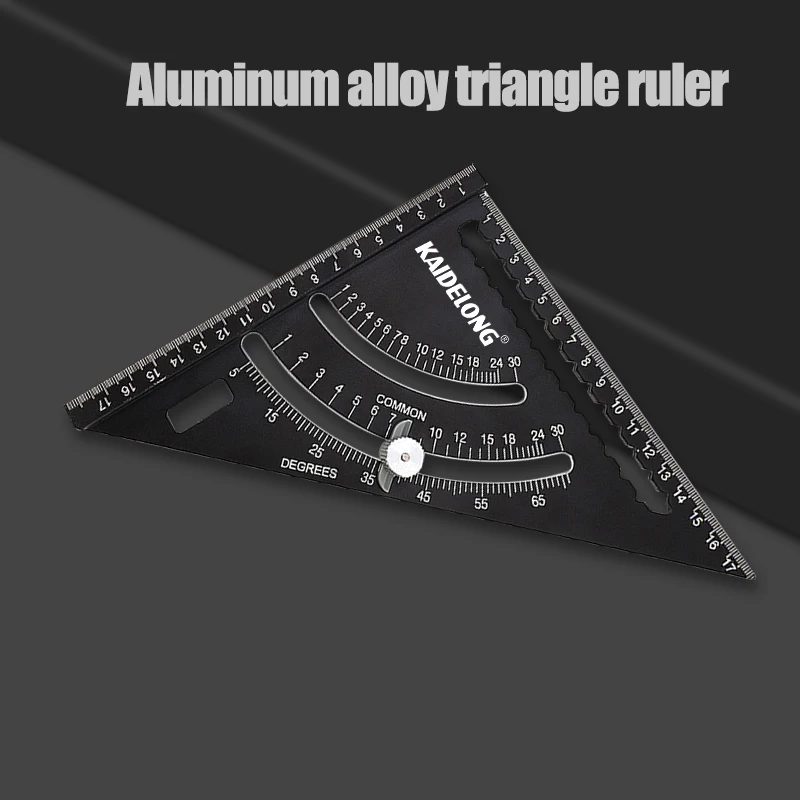High-Precision 45 Degree Angle Ruler Large Thickened Aluminum Alloy Triangle Board Special Right Angle DIY Woodworking Tool