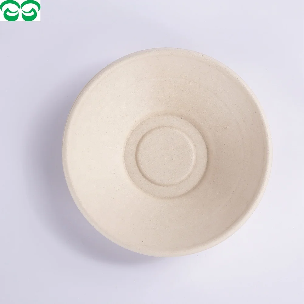 Disposable Biodegradable Sugarcane Sugar Cane Bagasse Paper Soup Salad Bowl