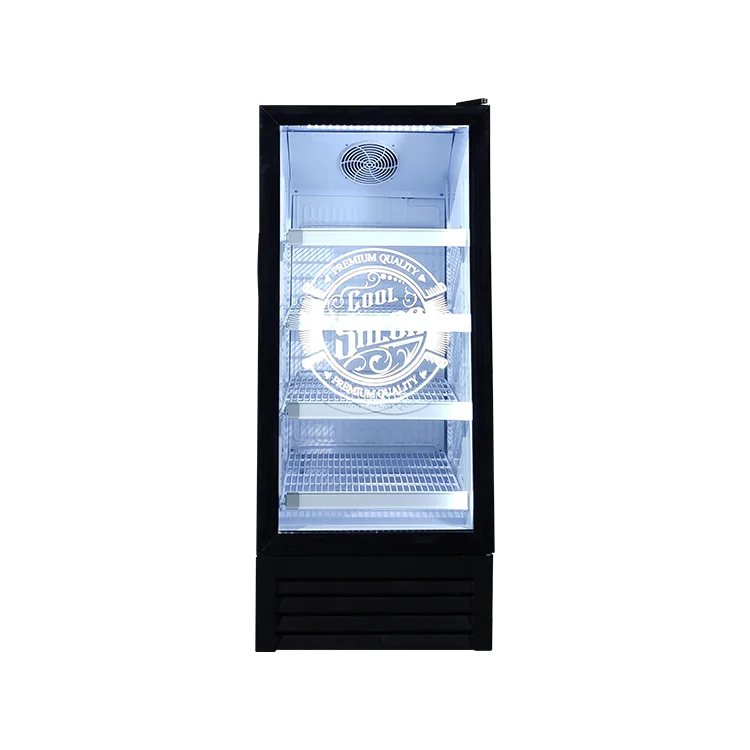 Стеклянная дверь для супермаркета 190 л, дисплей для напитков, охладитель