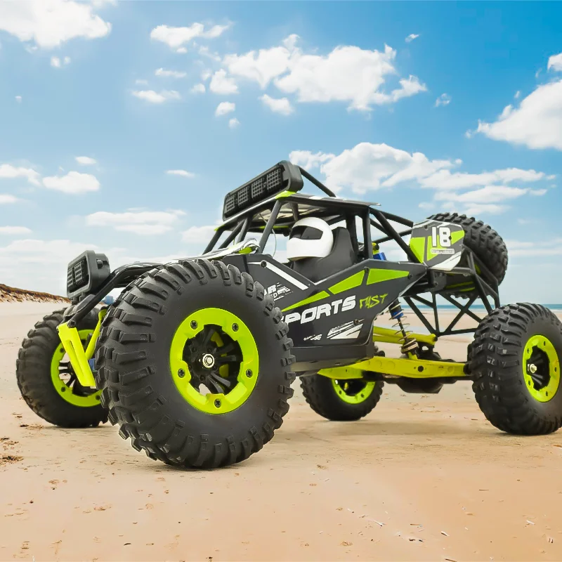 Full-scale four-wheel drive 50km/h power motor off-road high speed remote control car rc car with LED light