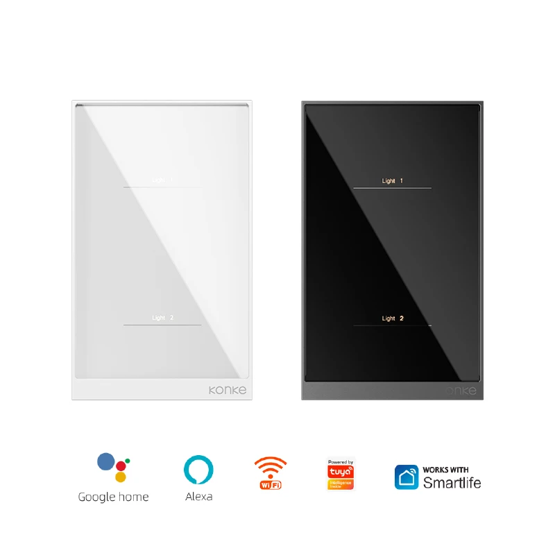 123 gang tuya smart light switch touch panel Alexa google assistant wall light switch