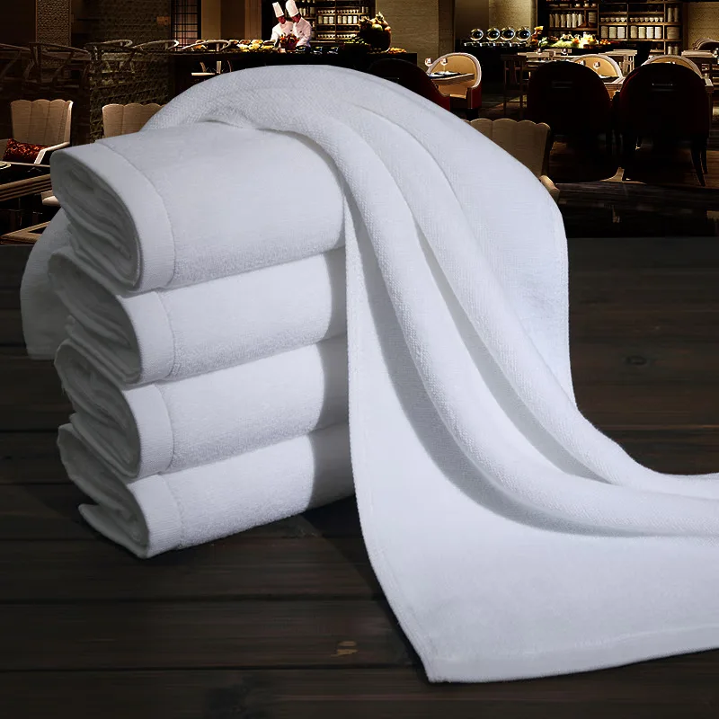 High quality soft comfortable hotel bath towels 100% cotton bath towel hotel white color hotel bath towel set
