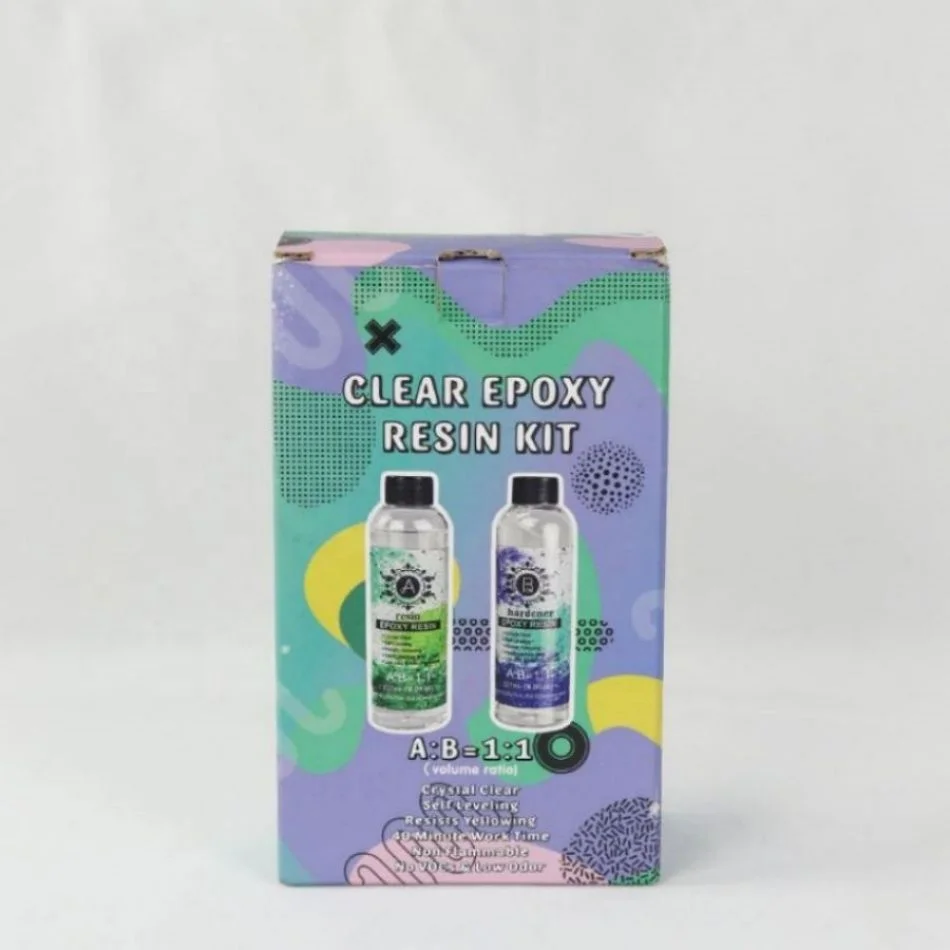 Resin Epoxy Magnet Set Coaster Crystal Clear Kit Stone Coat Incrustation Pour Resin Epoxy Resin Crystal Glue Kit