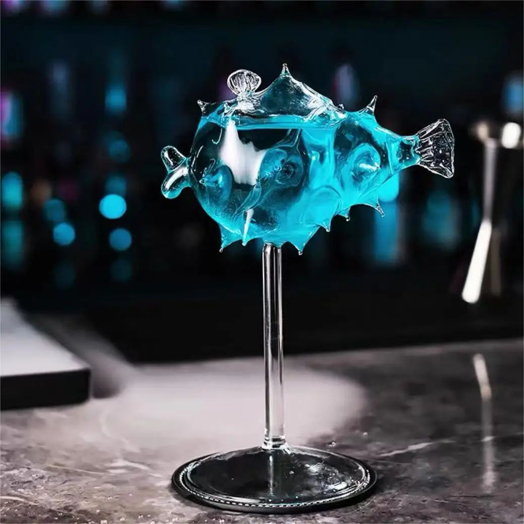 High End Copa de Vino Creative Octopus Globefish Medusa Glass Goblet Champagne Red Wine Cocktail Glass