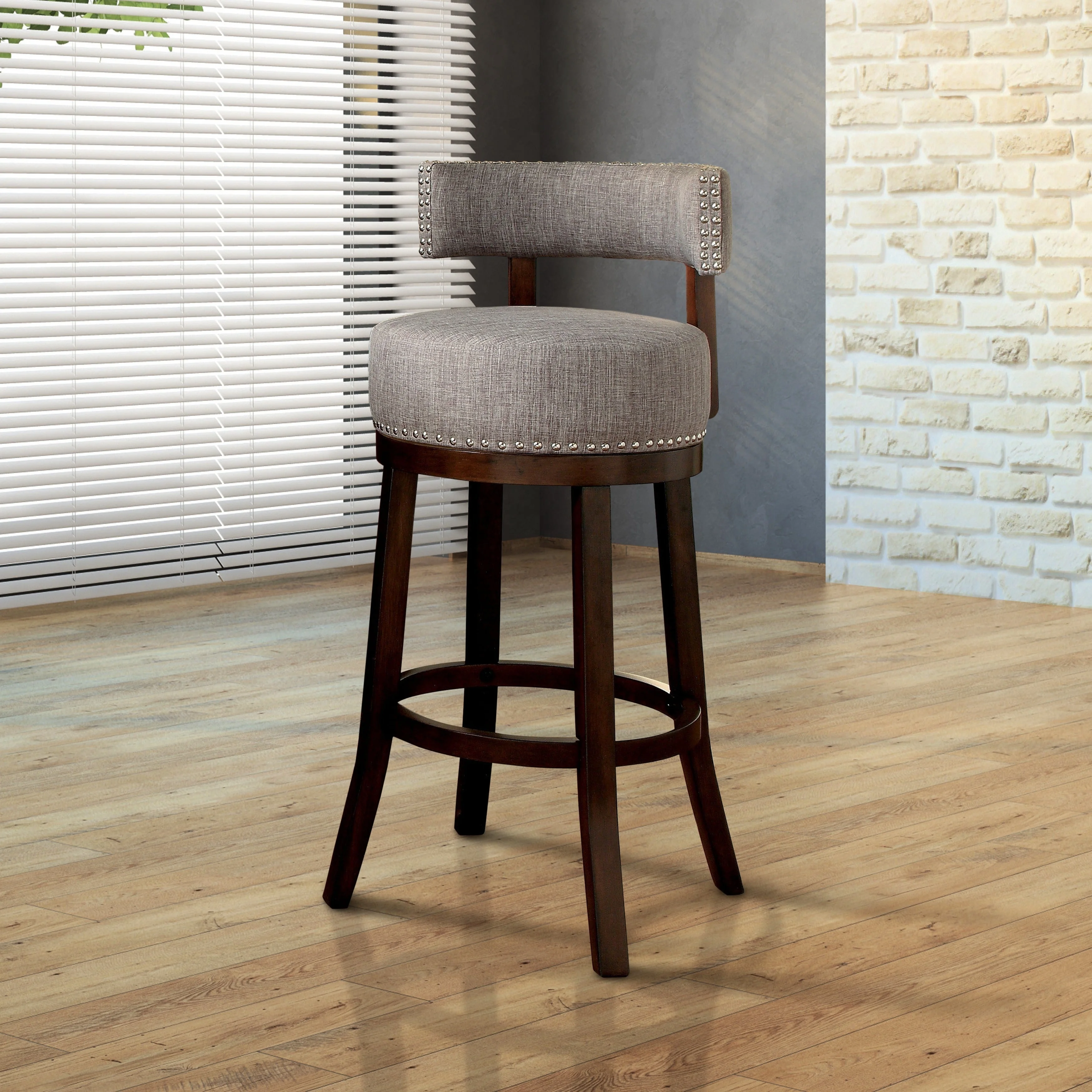 
Dingzhi Modern Stool Bar Swivel High Bar Stool Back Rest Bar Chair 