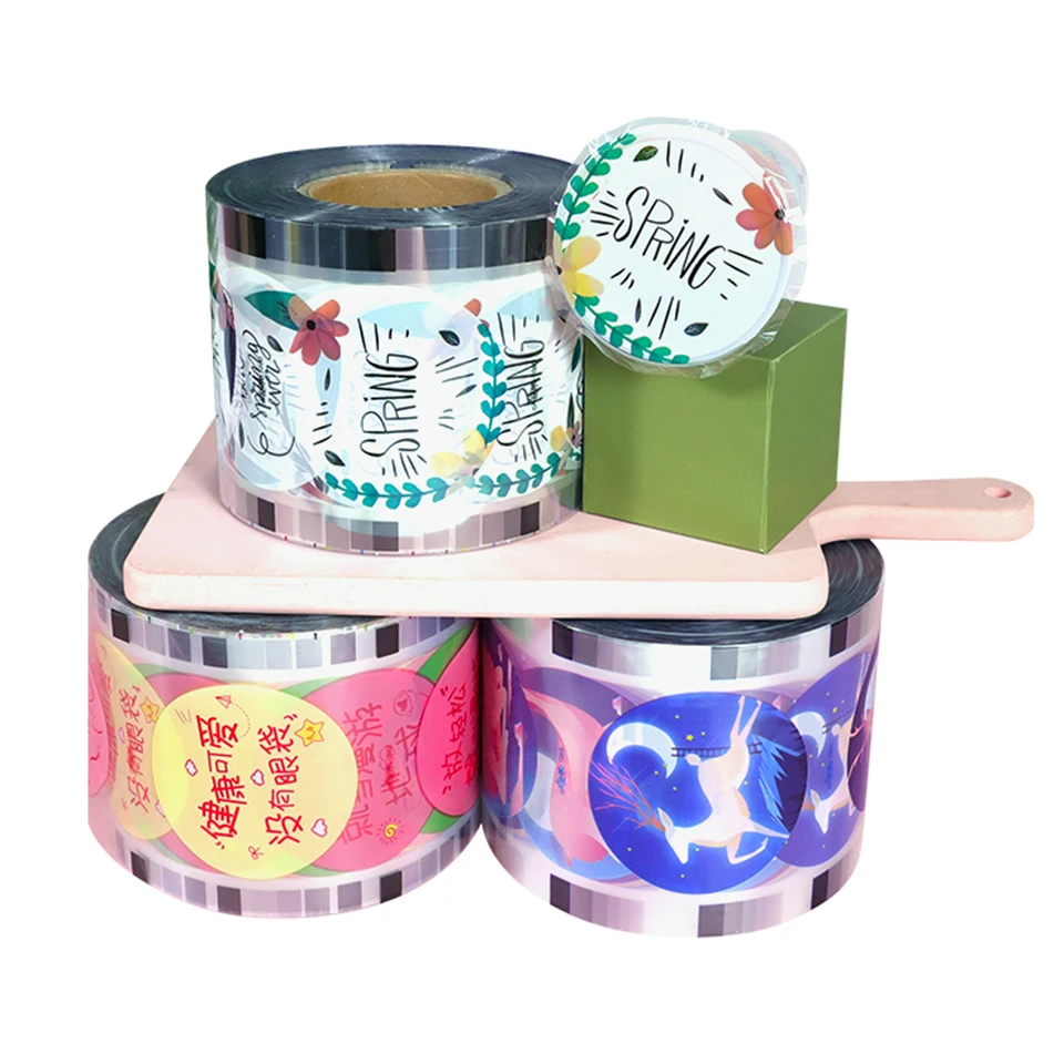 F9095-C Customized Cup Sealer Film Bubble Tea Cup Sealing Film for Boba Cup Sealer Machines