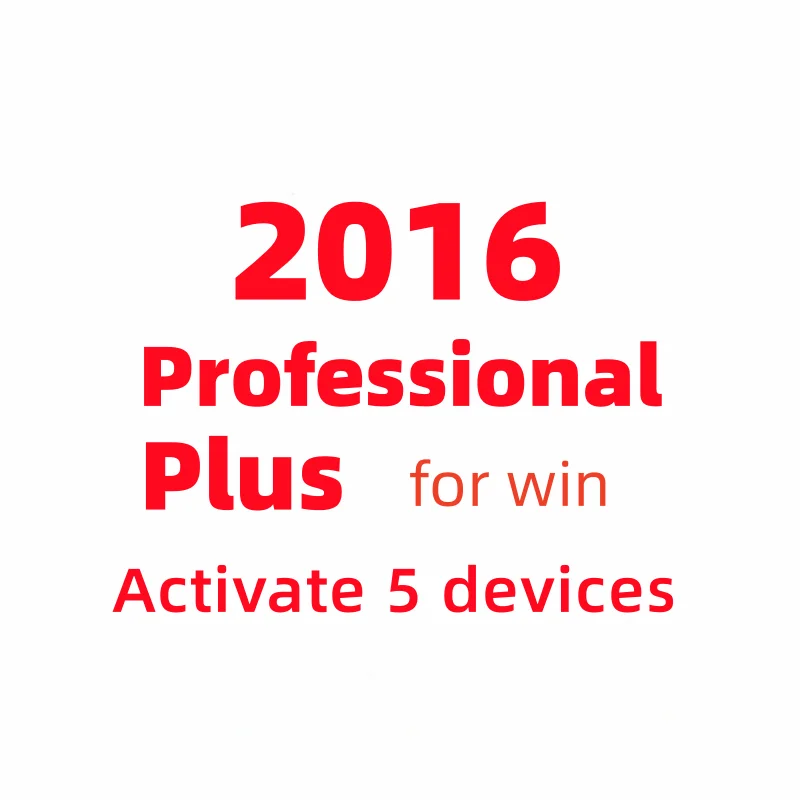 100%Online activation  2016 pp  5 PC/user  Activate 5 devices Retail license  off 2016 professional plus key